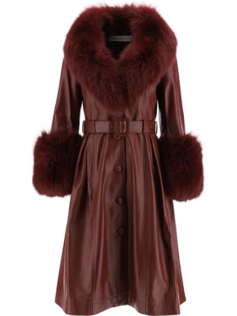 Saks Potts Foxy Leather Coat