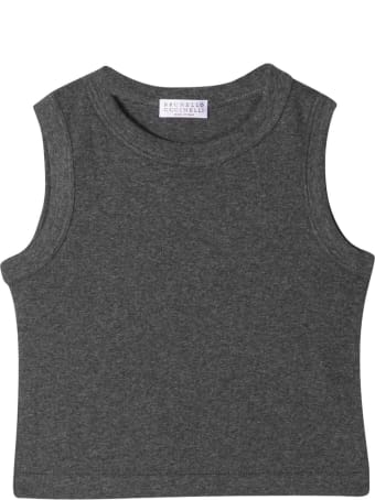 Brunello Cucinelli Gray Top