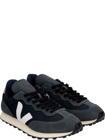 Veja Rio Branco Sneakers In Black Suede And Fabric