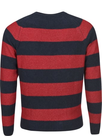 Eddy Monetti Stripe Print Sweatshirt