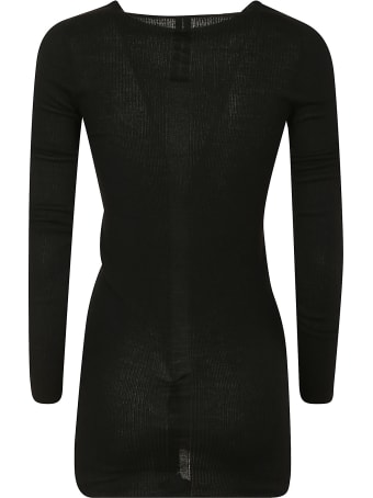 Rick Owens Ribbed Round Neck Pullover