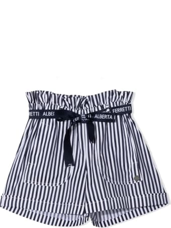 Alberta Ferretti High Waist Striped Shorts