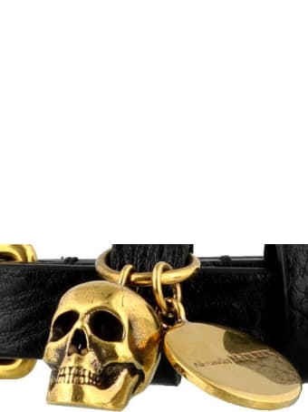 Alexander McQueen Single Wrap Skull Bracelet