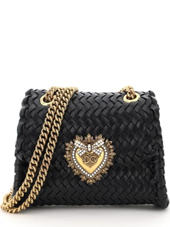 Dolce & Gabbana Devotion Chevron Woven Bag