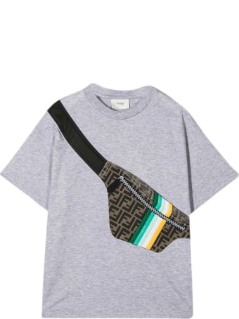 Fendi Gray Teen T-shirt