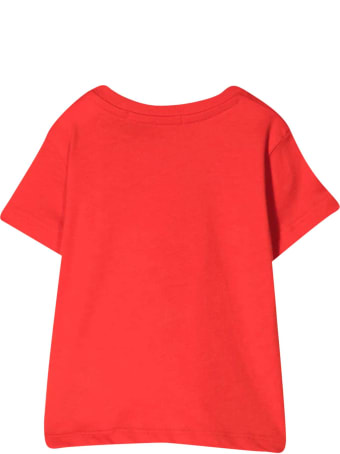 MSGM Red T-shirt With White Print