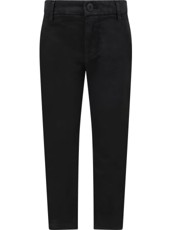 Dondup Black ''perfect'' Pants For Girl With Iconic D
