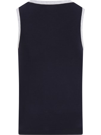 La Perla Blue Tank Top For Boy