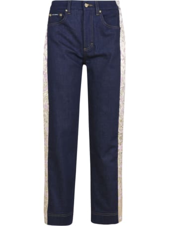 Dolce & Gabbana Floral Sided Jeans