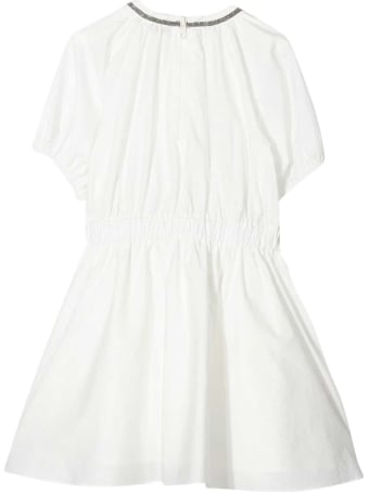 Brunello Cucinelli White Teen Dress