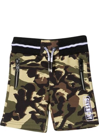 Givenchy Sports Shorts With Camouflage Print