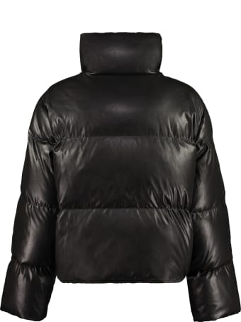 MICHAEL Michael Kors Faux Leather Down Jacket