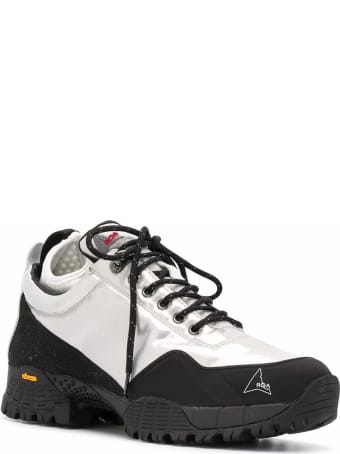 ROA Silver-tone Leather Andreas Hiking Boots