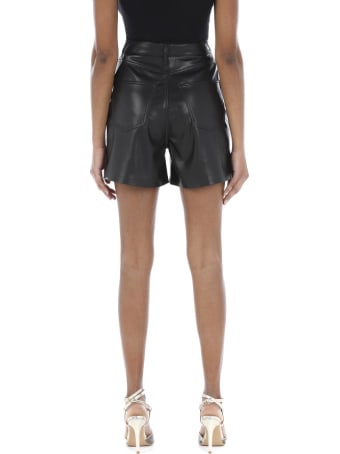 Nanushka Vegan Leather Shorts Leana