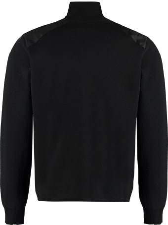 Prada High Collar Zipped Cardigan