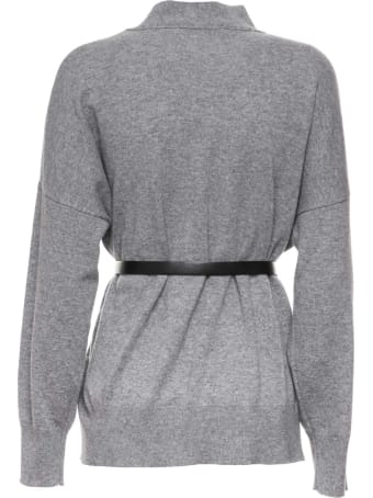 Kaos Kaos Grey Belted Cardigan