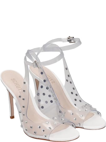 Schutz Sandals In White Pvc