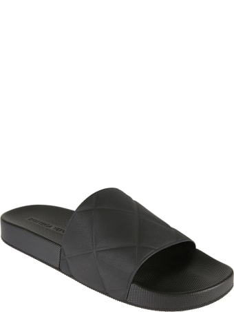 Bottega Veneta Matt Rubber Sliders