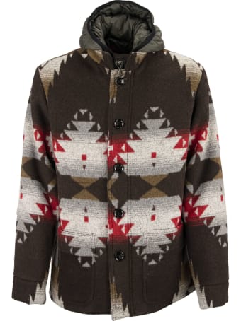 Paltò Livio Coat With Geometric Pattern