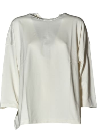 Sofie d'Hoore Long Sleeve C-neck Sweatshirt In Fine Fleece