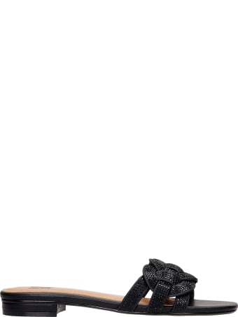 Bibi Lou Flats In Black Leather