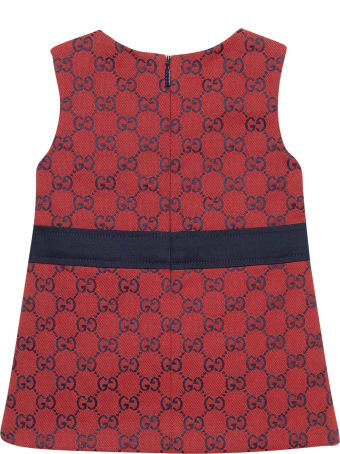 Gucci Red Tress With Logo Print