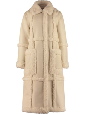 STAND STUDIO Patrice Faux-shearling Coat