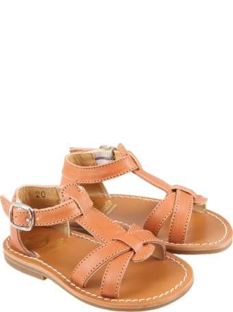 Gallucci Brown Sandales For Girl