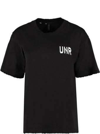 Ben Taverniti Unravel Project Logo Print Cotton T-shirt