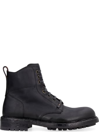 Dolce & Gabbana Leather Lace-up Boots