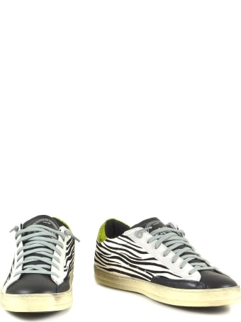 P448 Zebra Print Color Block Women's Sneakers