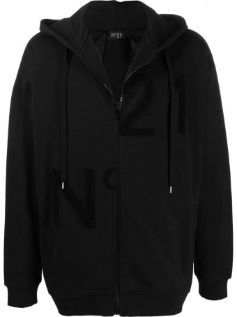 N.21 Black Cotton Sweatshirt
