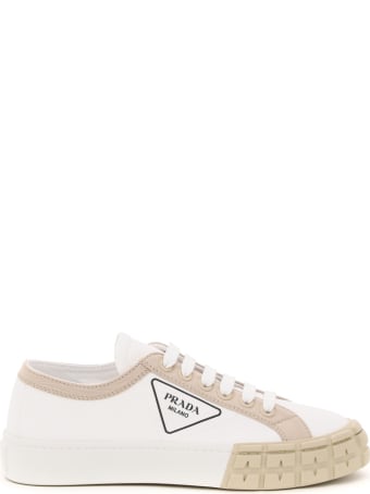 Prada Wheel Gabardine Sneakers