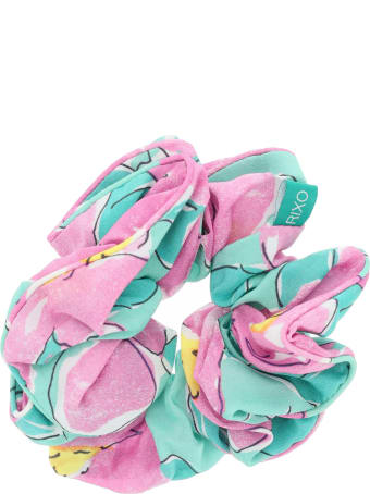 RIXO Jasper Azalea Print Scrunchie