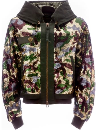 Mr & Mrs Italy Audrey Tritto Capsule Woman Bomber With Paillettes