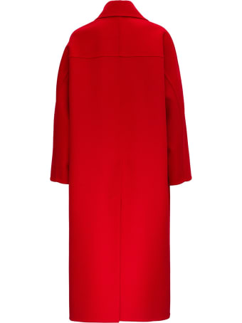 Valentino Wraparound Coat In Cashmere And Wool