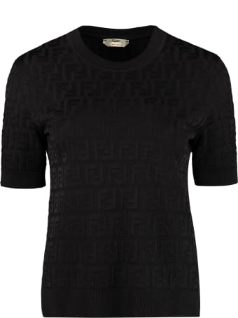 Fendi Jacquard Knit Top