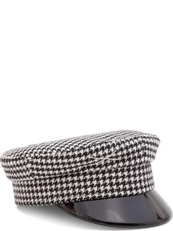 Ruslan Baginskiy Pied De Poule Wool Baker Hat
