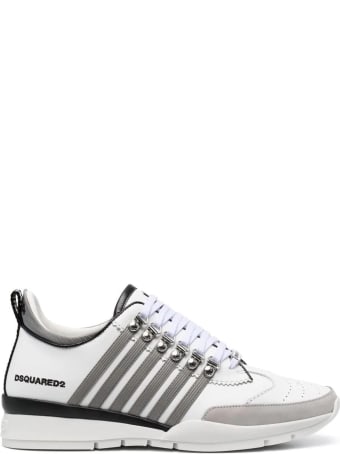 Dsquared2 Man White And Grey 251 Sneakers