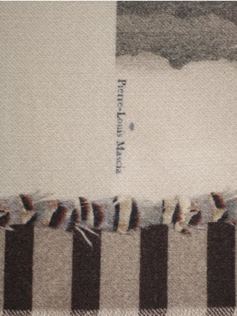 Pierre-Louis Mascia Wash Printed Scarf 65x190 W/fringes