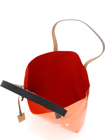 Marni Pvc Coated Tote Bag With Logo