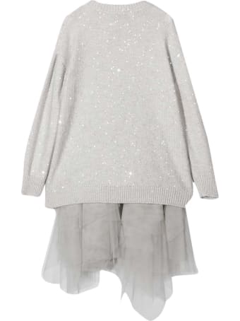 Brunello Cucinelli Gray Dress
