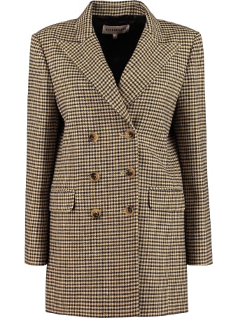 ALEXACHUNG Stretch Double-breasted Blazer
