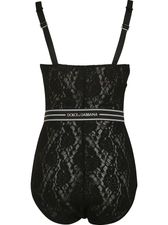 Dolce & Gabbana Lace Floral Swimsuit