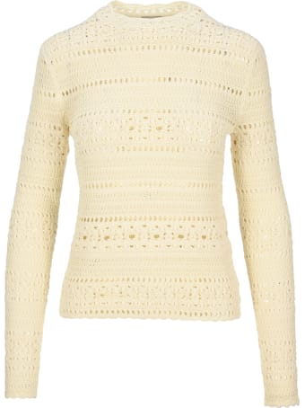 Saint Laurent Open Knit Top