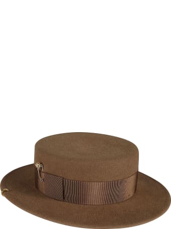 Ruslan Baginskiy Safety Pin Embellished Hat