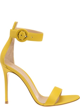 Gianvito Rossi Portofino 105 Yellow Sandal