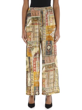 Mes Demoiselles Pants - Green Print - Baloutche