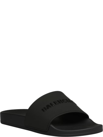 Balenciaga Logo Slider Sandal