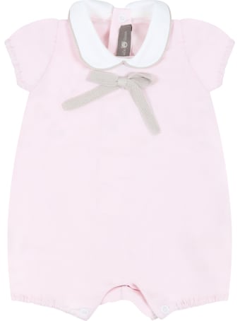 Little Bear Pink Romper For Baby Girl